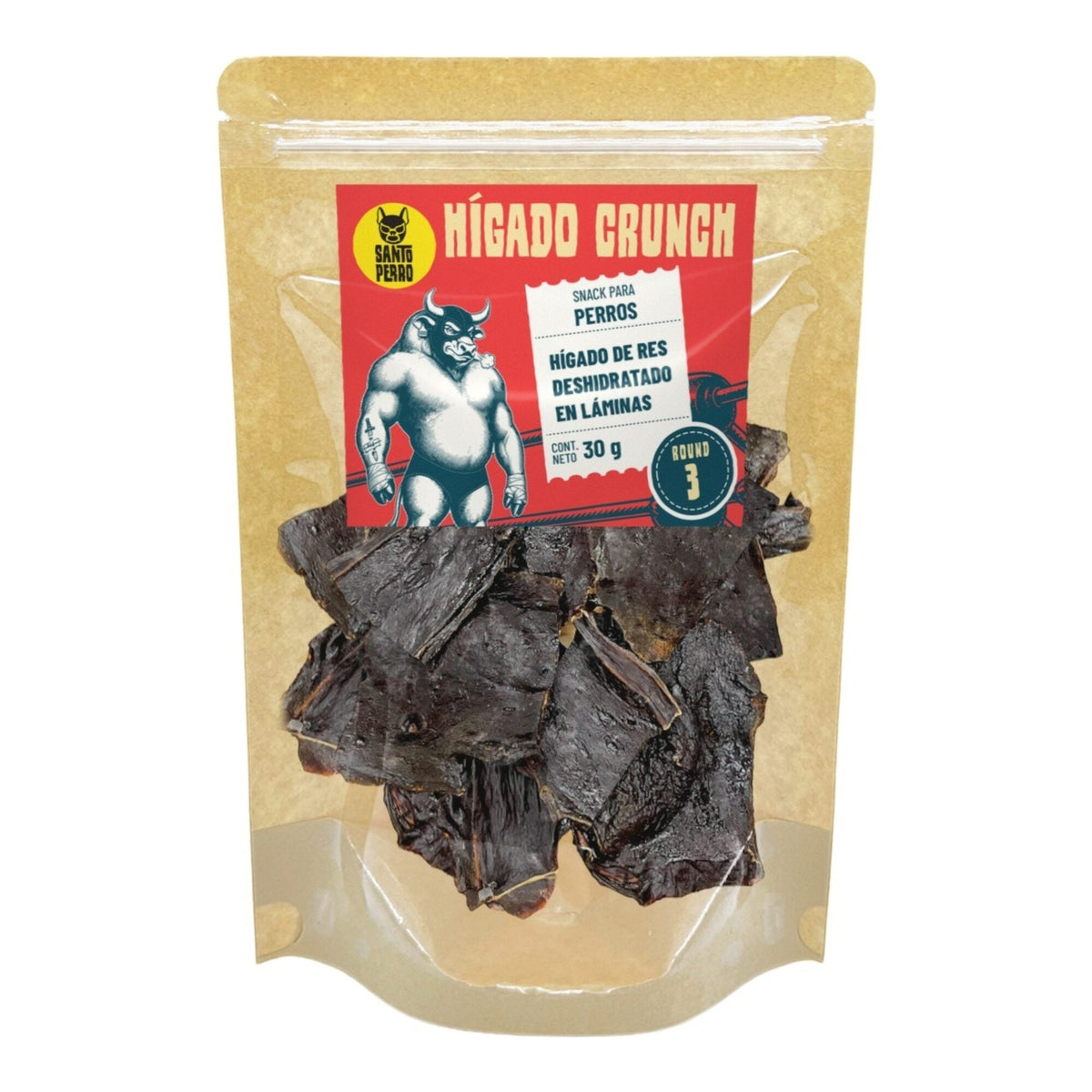Hígado Crunch · Hígado de res deshidratado