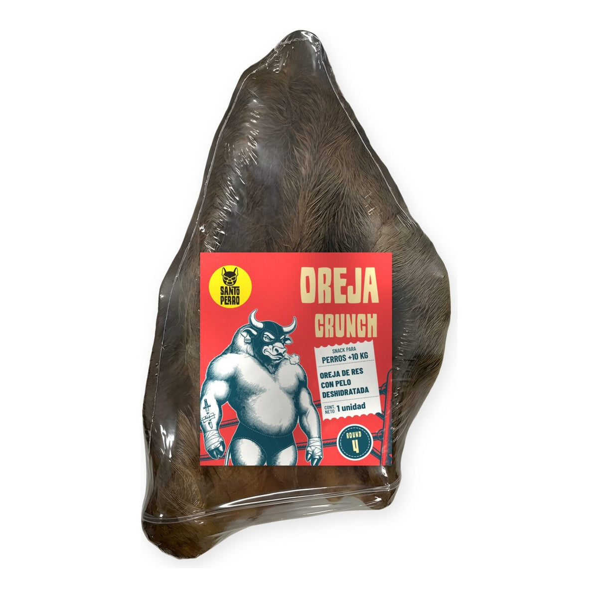 Oreja Crunch · Oreja de res con pelo