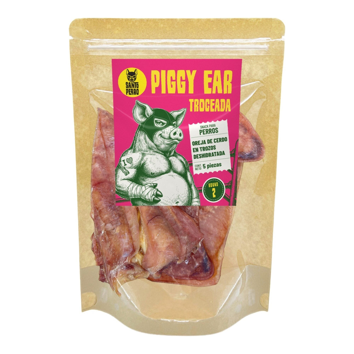 Piggy Ear Troceada · Oreja de cerdo en trozos