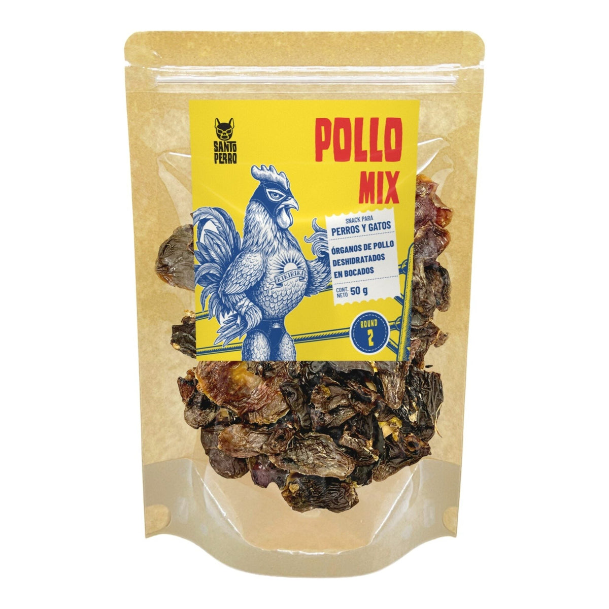 Pollo Mix · Órganos de pollo deshidratados