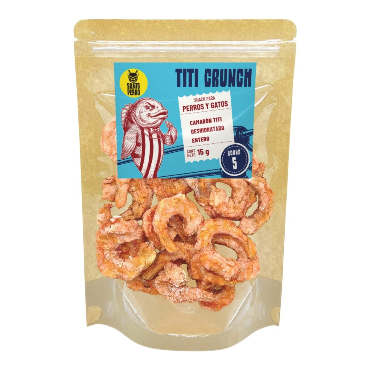 Titi Crunch · Camarón deshidratado